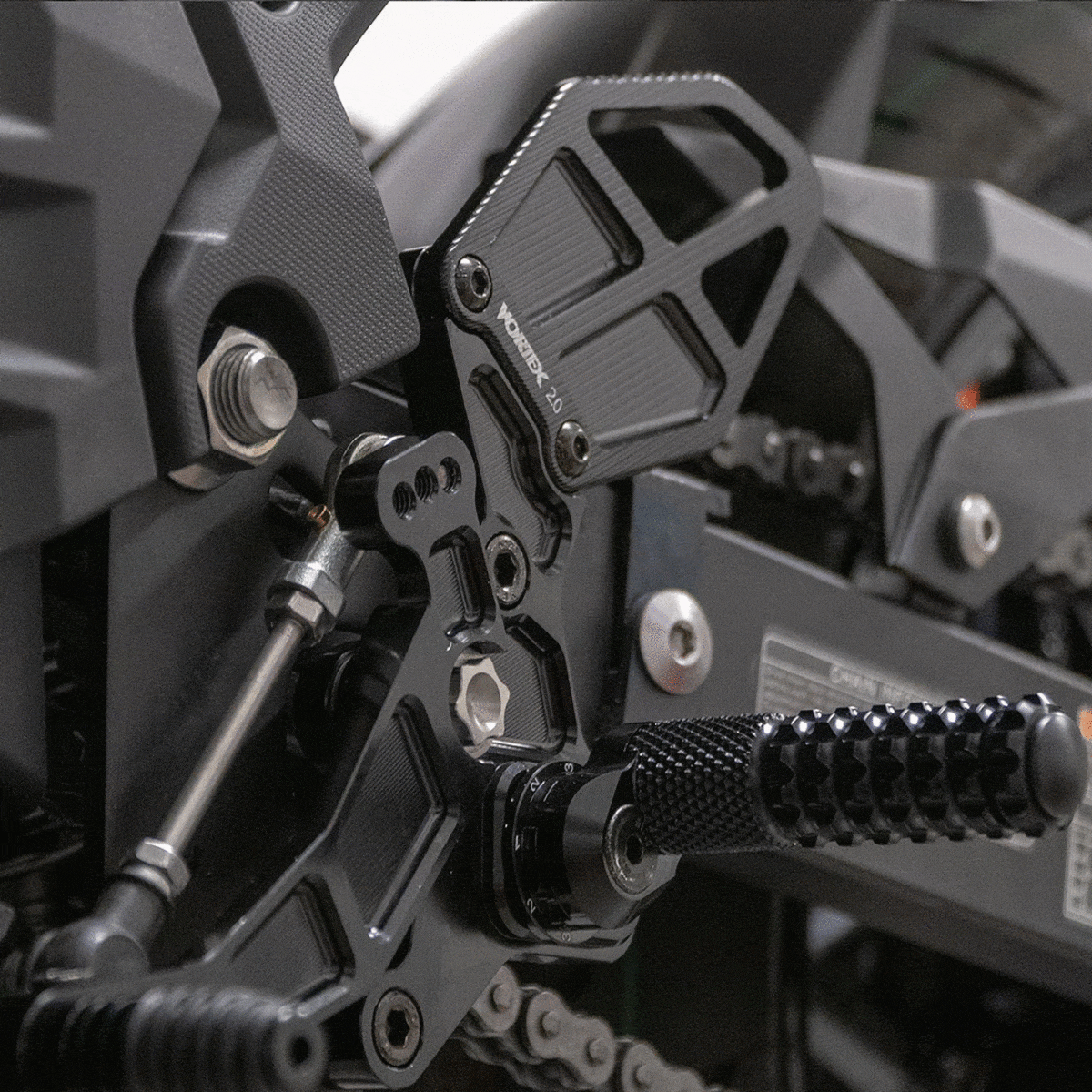 Vortex Adjustable Rearsets V3 2.0 Kawasaki Ninja 400 2018/2021