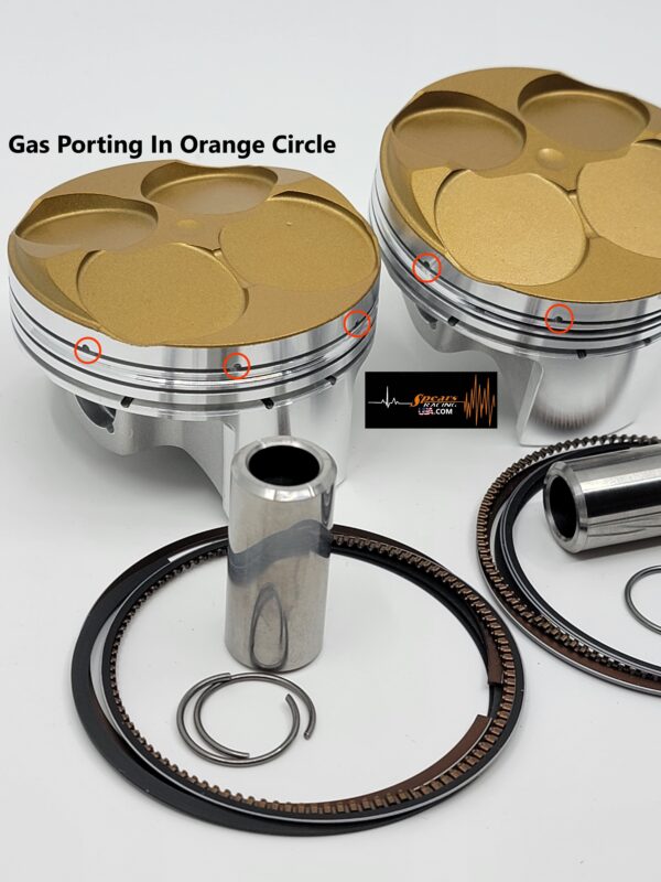 Kawasaki EX400cc Ninja Standard Bore/Ceramic Coated Dome/Gas ported High Compression Kit  2018/Current - Image 3
