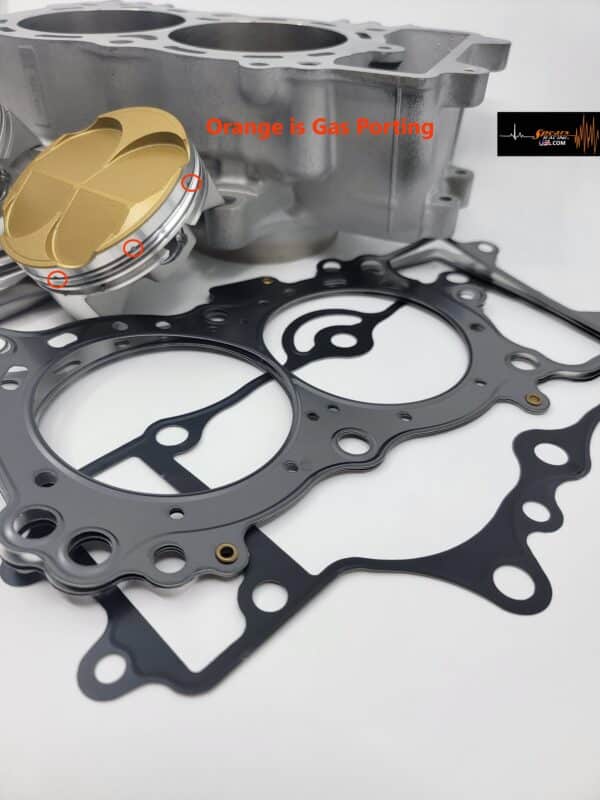 Kawasaki EX650 Overbore + 3mm Piston Ceramic Dome  Kit/Cylinder/Gaskets 697.06cc - Image 2