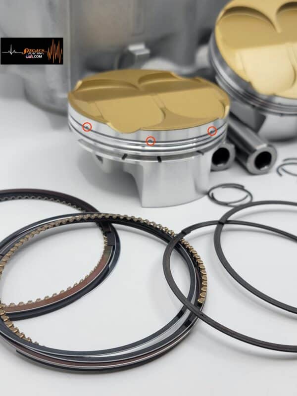Kawasaki EX650 Overbore + 3mm Piston Ceramic Dome  Kit/Cylinder/Gaskets 697.06cc - Image 4