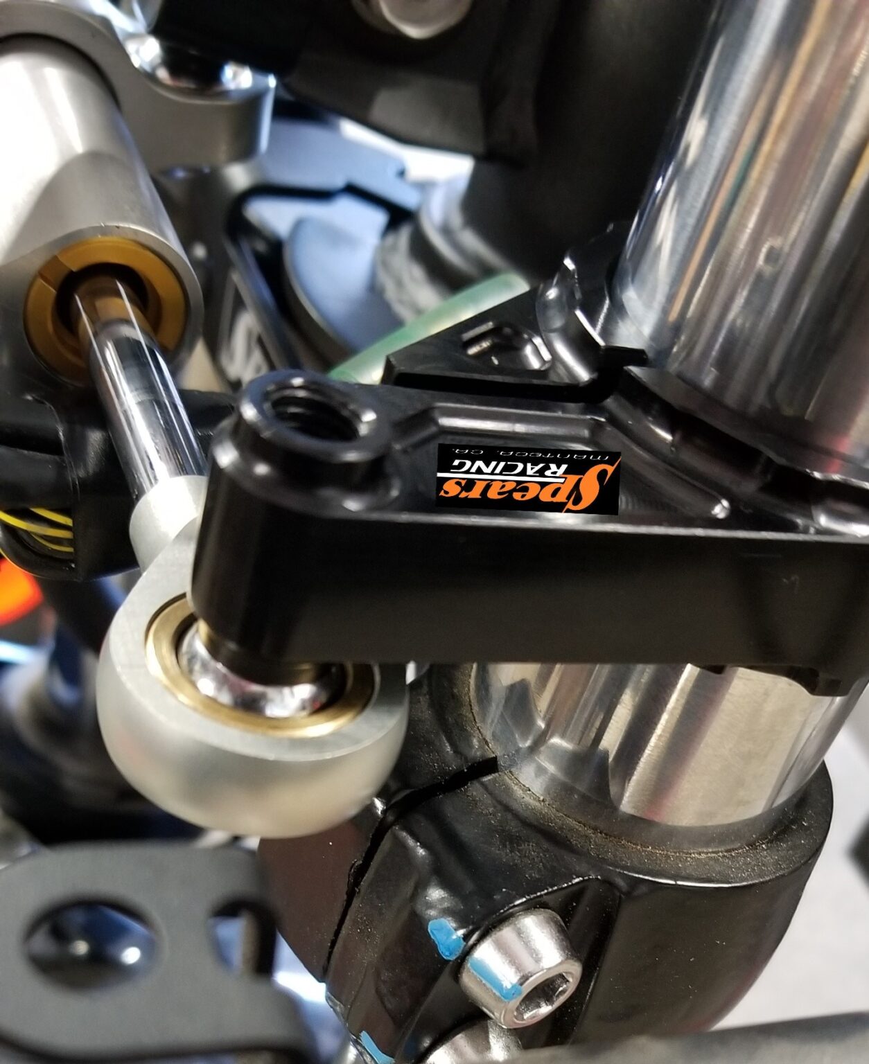 Ninja 400 Steering Damper Mount Kit Kawasaki Spears Racing