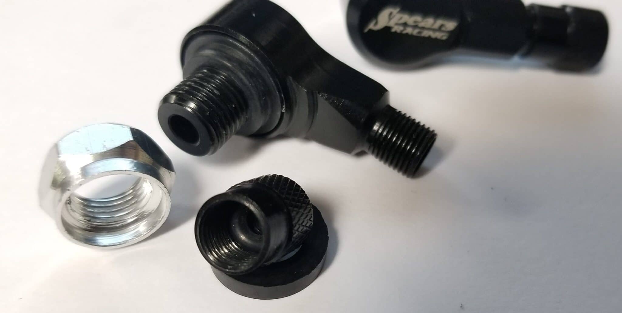 Machined 90° Valve Stems are Precision Valve Stems Black