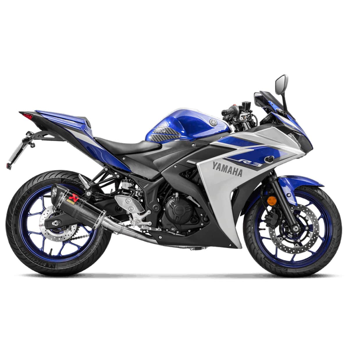 Yamaha YZF-R3 2019 Racing Line (Carbon) is a full Race System