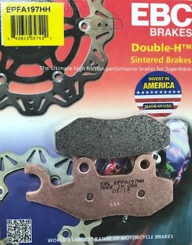 Details about   EBC Scooter HH Front Left Brake Pads SFA353HH Piaggio XEvo 400 ie 2007-2012 