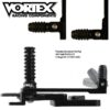 Vortex Adjustable Rearsets Kawasaki Ninja 300 2013/2017 - Image 4