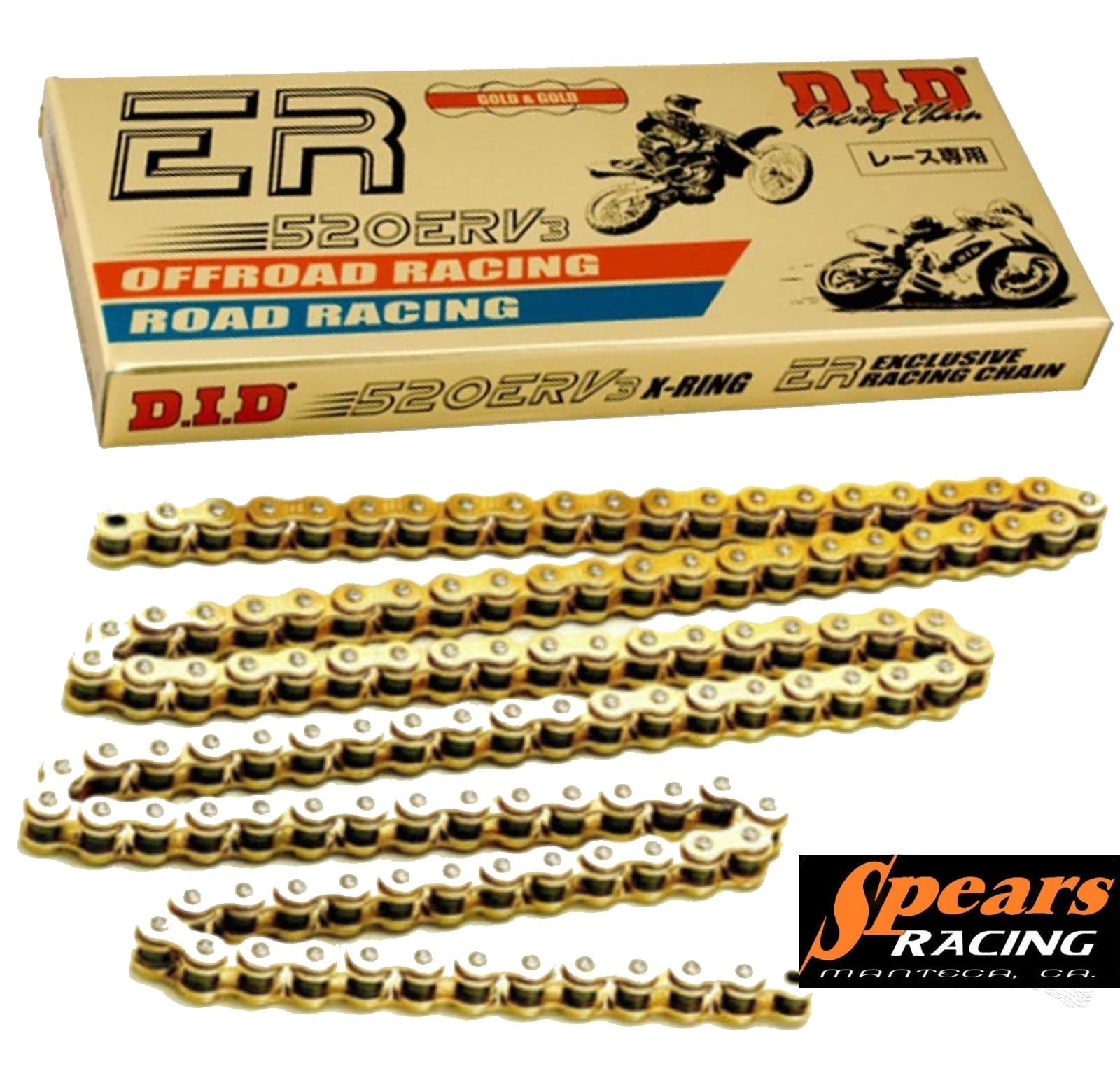 DID 520 ERV7 120 Link X-Ring Gold Race Chain