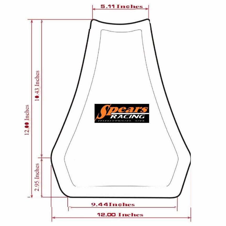 Die Cut Race Foam Seat Pads Motorcycle 16m/20m Thick Spears Racing