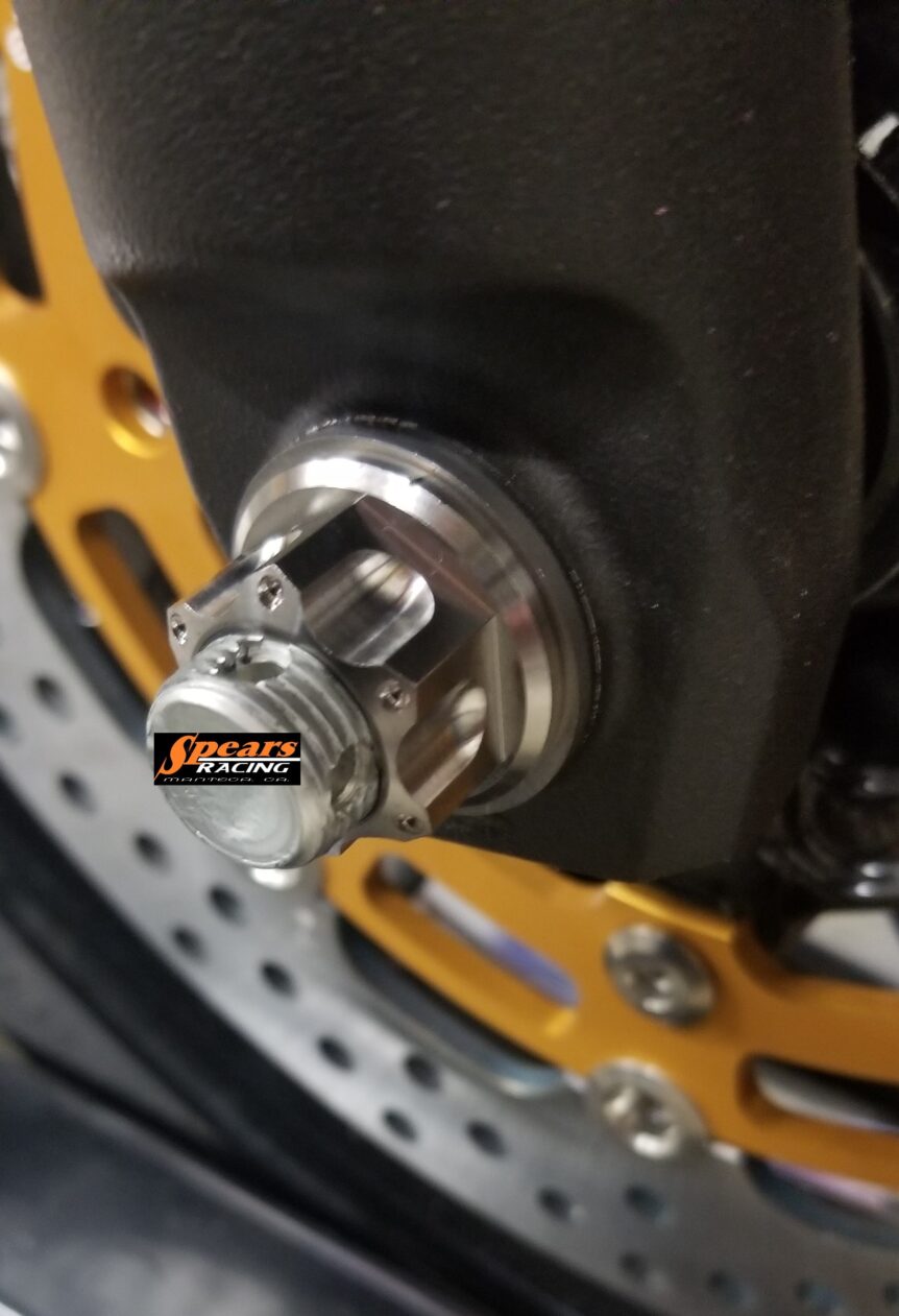 Ninja 400 Titanium Front/Rear Axle Nut Kit Spears Racing