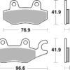 Kawasaki Ninja 400 SBS DC Dual Carbon Brake Pads - Image 2