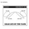 Stomp grip Kawasaki Ninja 400/500 18-current Traction Pad Tank Kit - Image 4