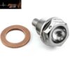 TITANIUM RACE DRILLED MAGNETIC DRAIN BOLT M12X1.5X15 - Image 2