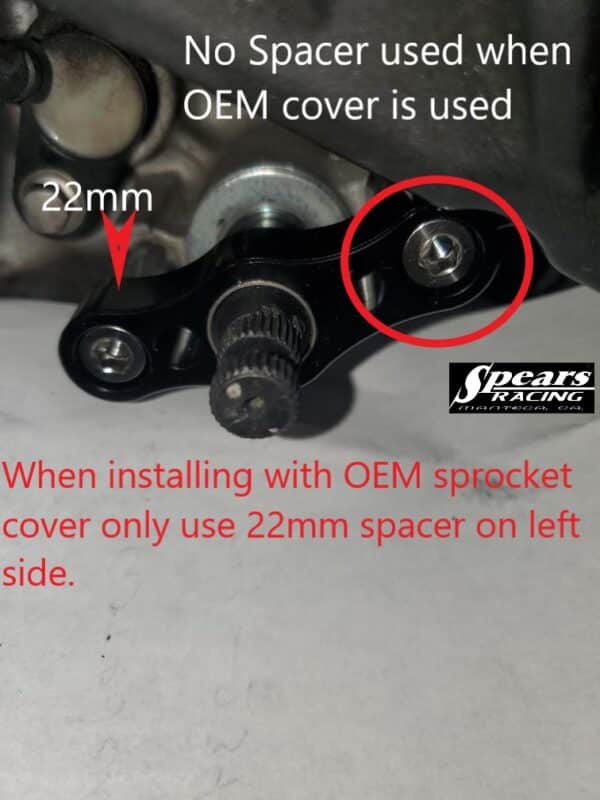 Kawasaki ZX400r/rr shift spindle holder/support 2023/Current - Image 5