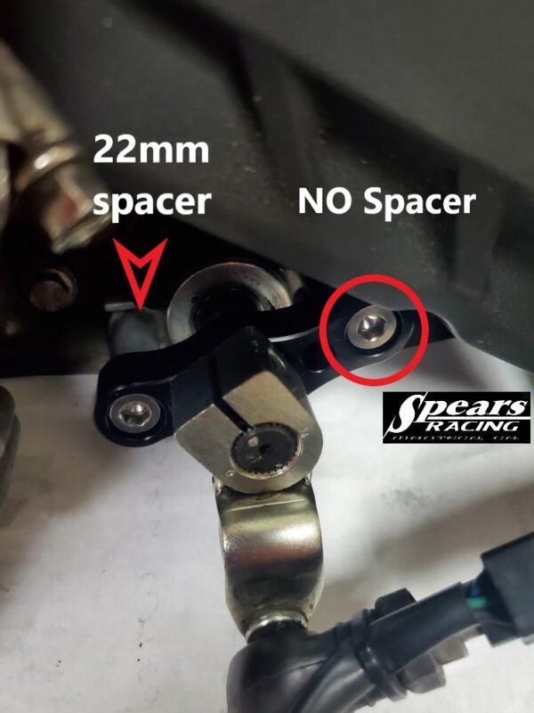 Kawasaki ZX400r/rr shift spindle holder/support 2023/Current - Image 4