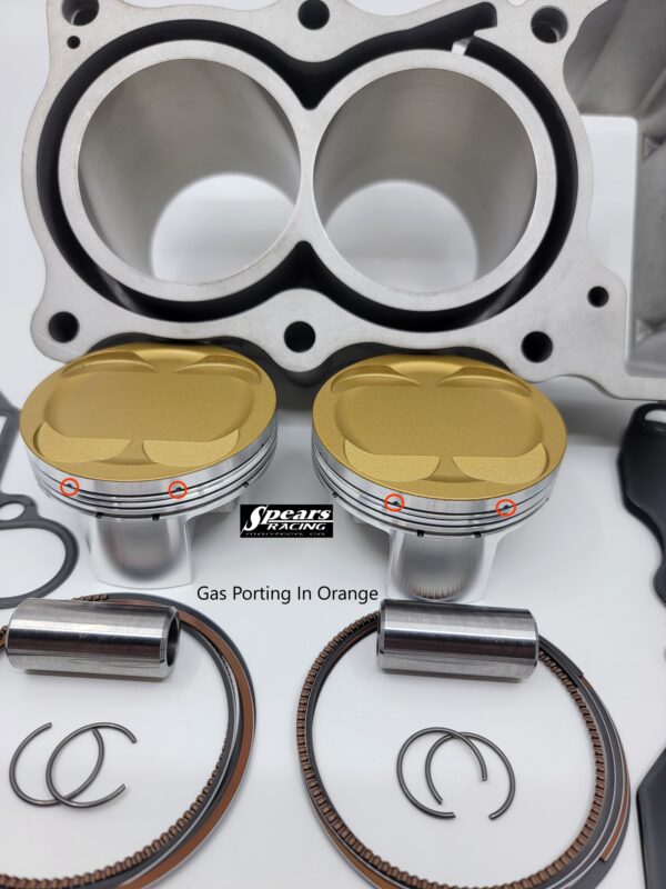 Kawasaki Ninja 500cc Overbore +2 mm Ceramic Dome/Gas Ported Engine Kit Pistons/Cylinder/Gaskets - Image 2