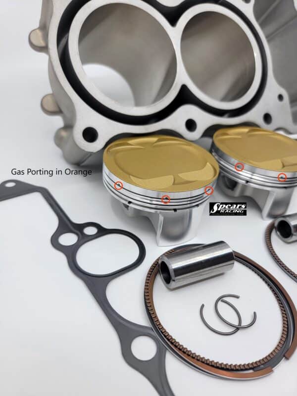 Kawasaki Ninja 500cc Overbore +2 mm Ceramic Dome/Gas Ported Engine Kit Pistons/Cylinder/Gaskets - Image 6