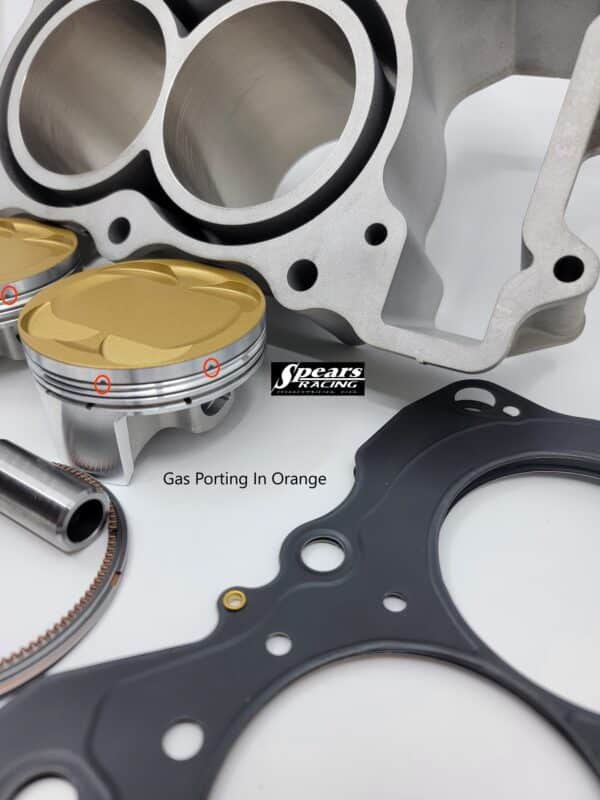 Kawasaki Ninja 500cc Overbore +2 mm Ceramic Dome/Gas Ported Engine Kit Pistons/Cylinder/Gaskets - Image 5