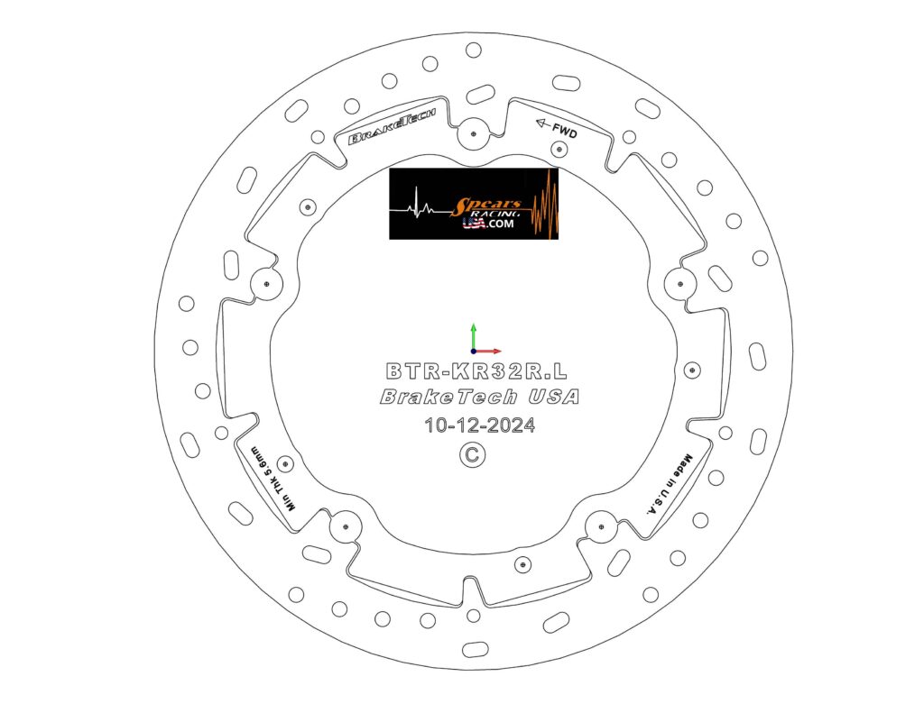 BrakeTech AXIS™ Race Rotors for KTM 390 & Kramer MA350